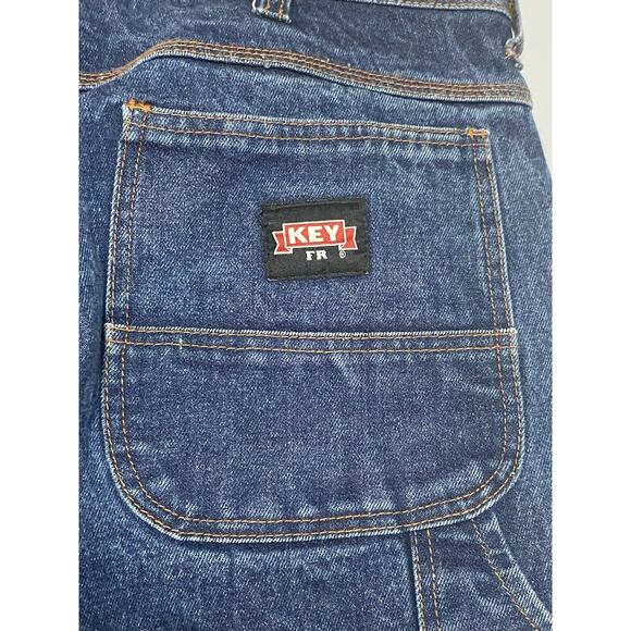 Key FR Mens Blue Jeans HRC2 Cotton Sze 36x32 Welding Workwear - Picture 9 of 10